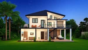 Spacious Two-Story House Layout Design