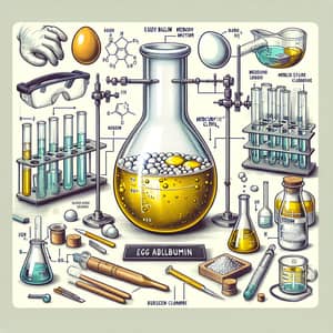 Egg Albumin and Mercury Chloride Experiment in Lab Setting