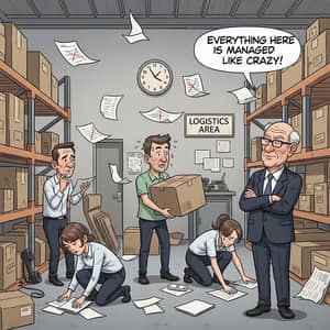 The Chaos of TecnoMedallo - A Detailed Cartoon