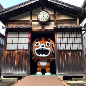 Chiba-Kun Cartoon in Japanese-Style House | Horror Style