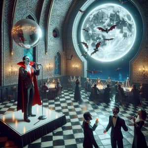 Unique Vampire Santa Claus Karaoke Party in Grand Castle