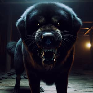 Intimidating Dark Dog | Loyalty & Protection