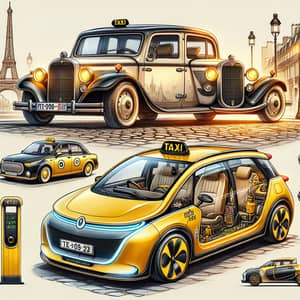 Paris Taxi Designs: Modern, Classic, and Electric Variations