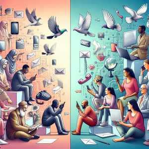 Evolution of Communication: Impact of Technology on Diversity