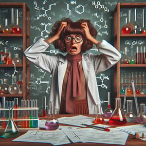 Wacky Scientist Struggles with Chemistry Concepts