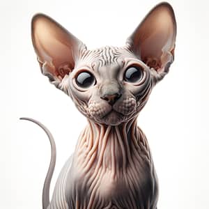 Graceful Hairless Cat - Captivating Images of Unique Feline