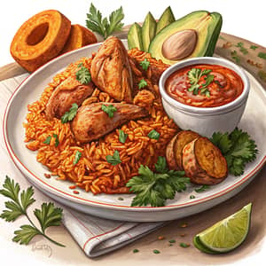 Delicious Jollof Rice and Chicken Recipe