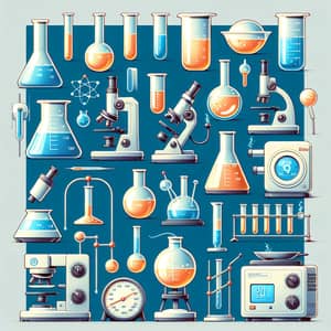 Animated Chemical Lab Utensils: Engaging Laboratory Images