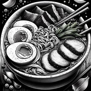 Delicious Bowl of Ramen: Tasty Broth & Fresh Ingredients