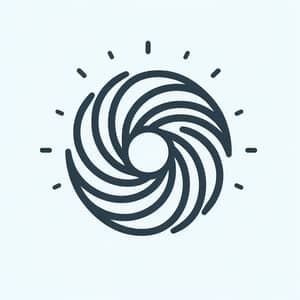 Minimalist Amaterasu Logo for Wellness