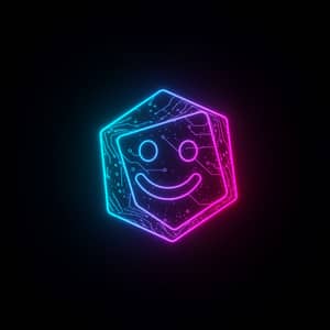 Futuristic 2D Geometric Shapes with Rounded Edges