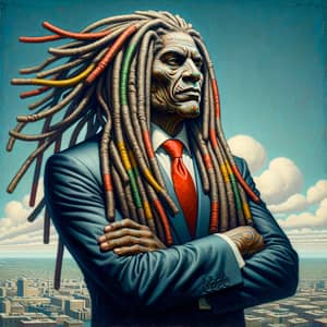 Powerful Figure in Politics with Surreal Dreadlocks | Political Satire