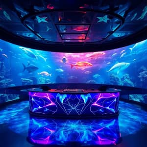 Futuristic Underwater DJ Booth Experience