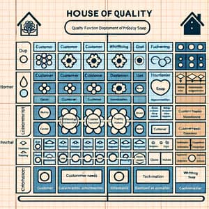 House of Quality Matrix for Whitening Soap | Product Design Process