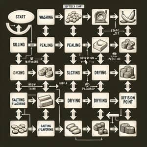 Detailed Process Flow Chart for Banana Chips Production