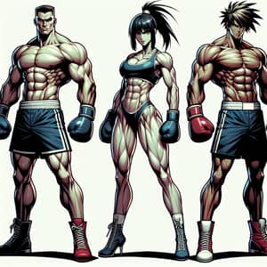 Hot Anime Abs Boxers: Fierce Fighters in Action