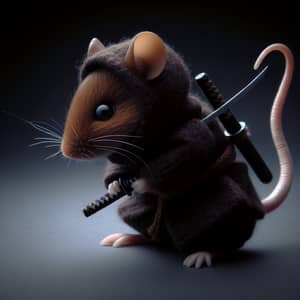 Ninja Mouse | Stealthy Combatant in Dark Ninja Suit