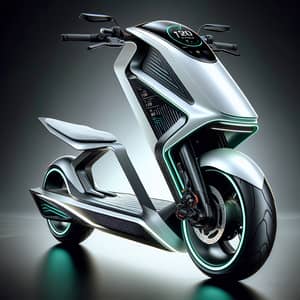 Cutting-Edge Electric Scooter Design | White & Neon Green