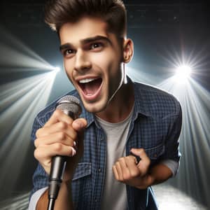 Passionate Hispanic Singer | Stage Performance