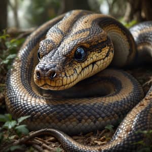 Stunning Digital Art of a Gaboon Snake