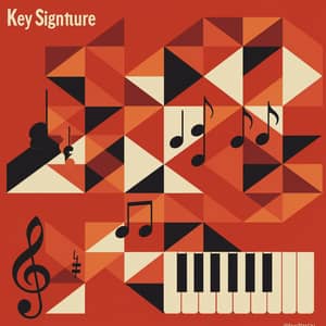 Geometric Music Art: Key Signature Patterns