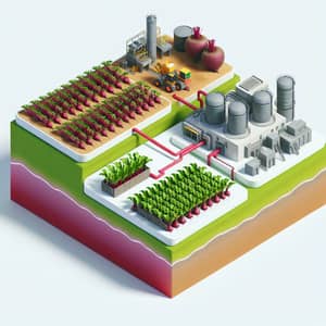 3D Map of Beet Production and Juice Processing