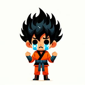 Sad Goku Crying - Dragon Ball Character in Tears