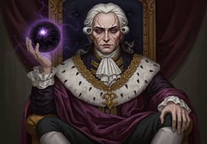 Louis XVI with Magic Sphere - DnD Art