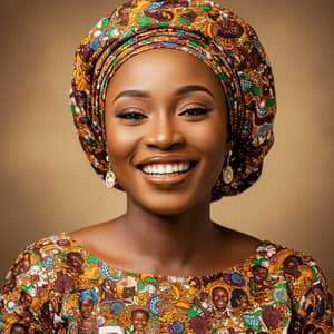 Joyful Portrait of a Nigerian Woman