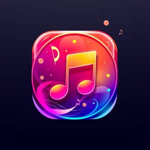 Dhamaka Music App Icon Design - Vibrant & Modern