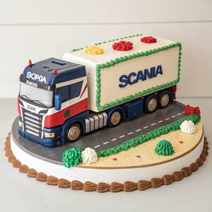 Stunning Scania Cake for Truck Lovers