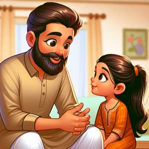 Multicultural Parenting Advice | Engaging Cartoon Illustration