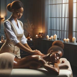 African Aromatherapy Massage at Beauty Salon | Tranquil Spa Experience