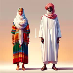 Explore Sudanese Traditional Clothing: Tobe & Jalabiya