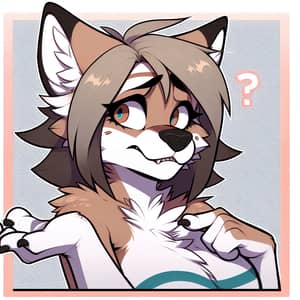 Cute Fursona Profile Picture Icon in Dynamic Pose