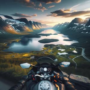 Riding a Motorbike in Nordic Landscapes - Thrilling Journey