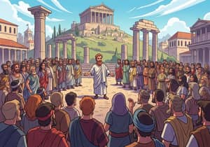 Paul at the Areopagus: A Cartoon Scene