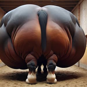 Colossal Obese Horse w/ Unusual Silhouette