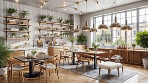 Scandinavian Coffee Shop Interior Design