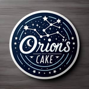 Orion's Cake: Celestial Bakery Logo with Constellation Design