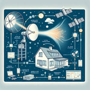 How Satellite Internet Works: Step-by-Step Visualization