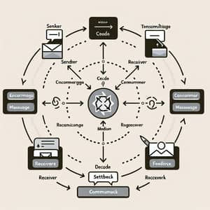 Generic Communication Cycle: Sender, Encoder, Medium, Receiver, Decoder, Feedback