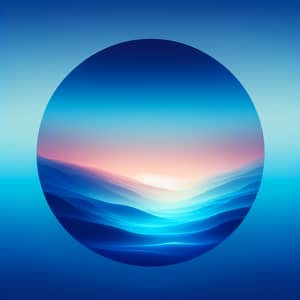 Stunning Blue Gradient Background for Serene Aesthetic