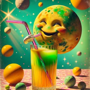 Mercury Planet Enjoying a Vintage Drink