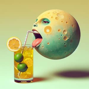 Mercury Planet Drinks Gatorade in Vintage Style