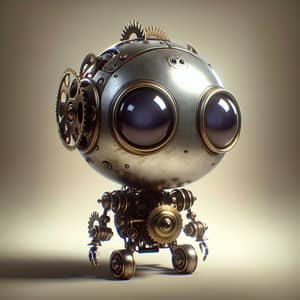 Adorable Steampunk Mechanical Entity - Photorealistic Art