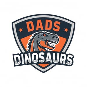 Dads Dinosaurs Fantasy Football Team Logo Design