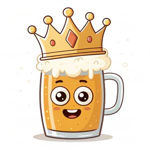 Royal Beer Mug Mascot - Fun and Unique Design