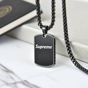 Supreme Bowy Hip-Hop Pendant - Stylish Chain Jewelry