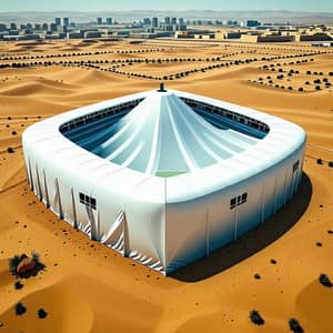 Hyper Realistic Olympic Stadium in the Desert